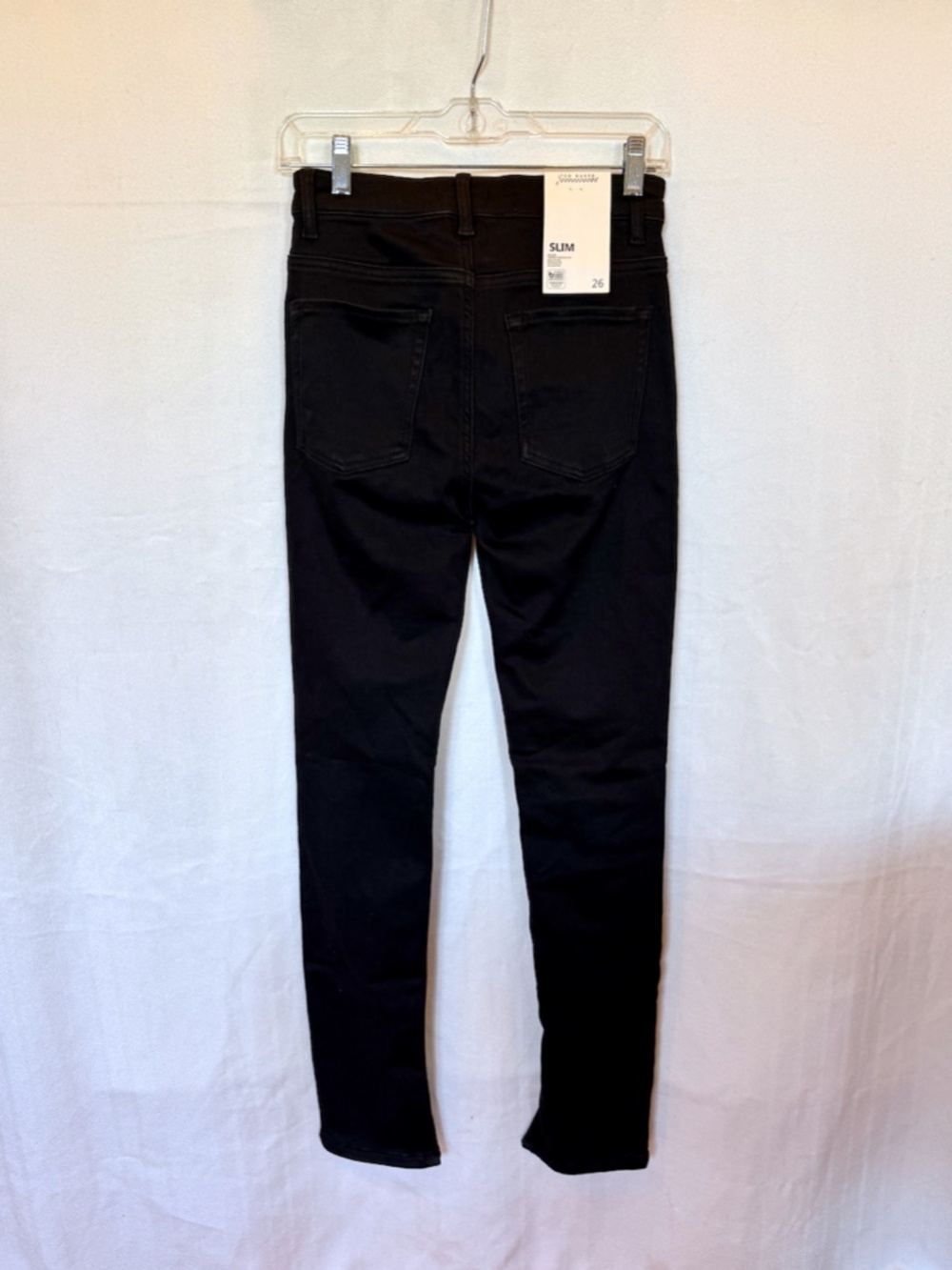 Ted Baker Anetaa Black Sateen Finish Slim Jeans with Split Hem - Picture 6 of 9
